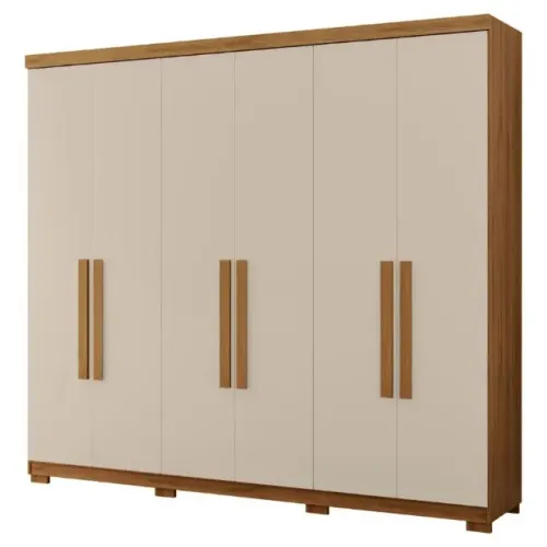 Guarda Roupa 100% MDF 6 Portas e 6 Gavetas Monarca