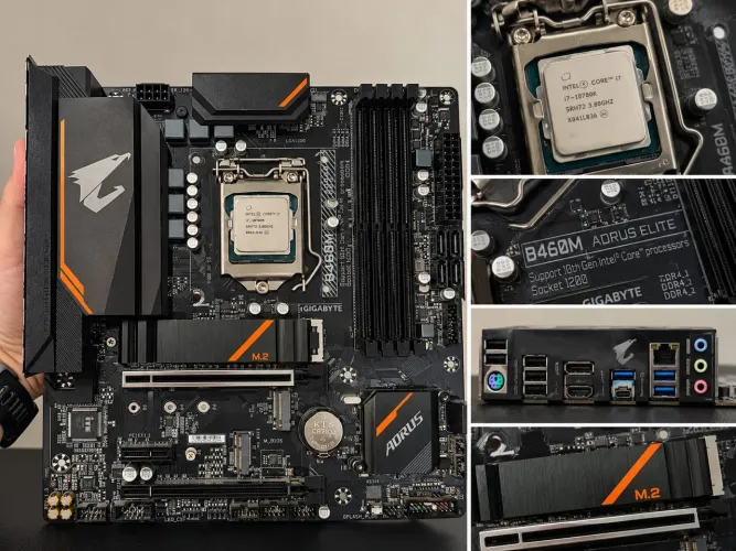 KIT UPGRADE GAMER - INTEL CORE i7-10700K + GIGABYTE B460M AORUS ELITE