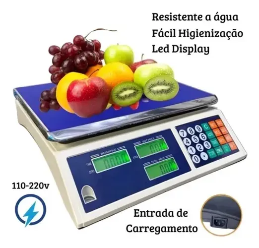 Balança Comercial 40kg 2g Mod Bivolt Start tronik