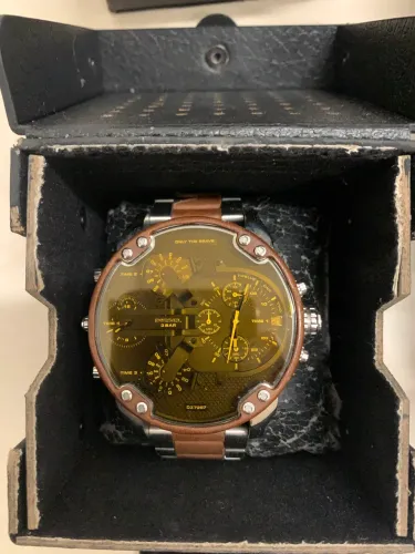 ? Diesel DZ7335 Original 57mm Aço Inox | Mostrador Marrom | Valor de Mercado R$ 4.900 | Of