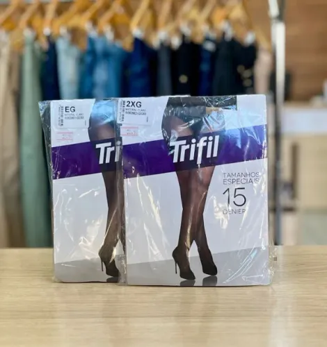 meia calça fio 15 PLUS SIZE