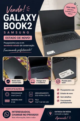 Notebook à venda - Estado de novo!