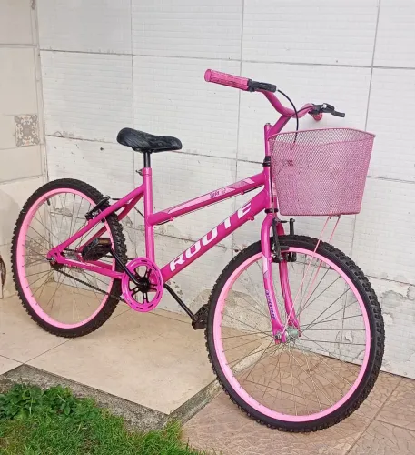 Bicicleta Infantil Feminina Aro 20 Rosa