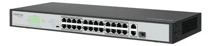 Switch Intelbras SF 2421 Poe - 24 Portas + 2 Gigabit + 1 Porta Sfp