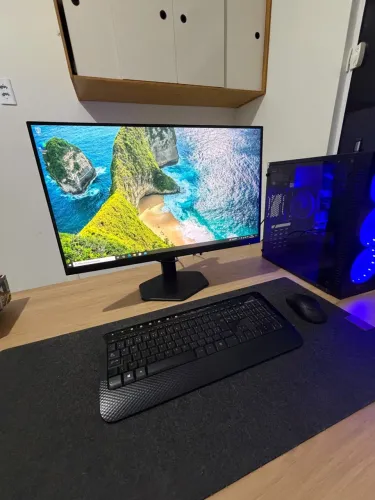 Computador Completo Core I5 + Monitor Gamer 27" 180Hz + Kit Microsoft Sem Fio
