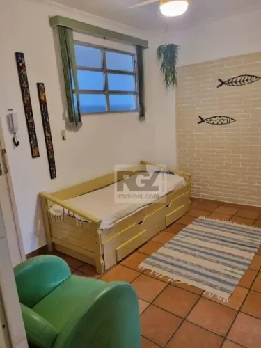 Apartamento com 1 dormitório para alugar, 33 m² por R$ 3.330,00/ano - Aparecida - Santos/S
