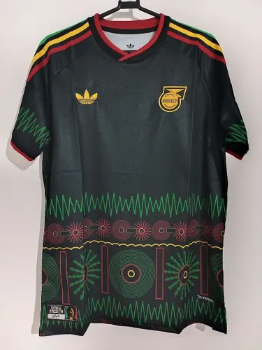 Camisa da Jamaica Preta Masculina 2026 Especial Bob Marley Camisa de Time Lançamento 2026