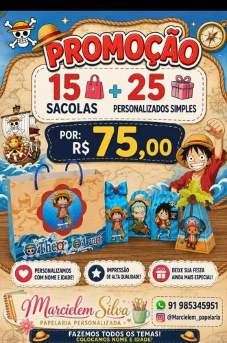 Promoção de personalizados