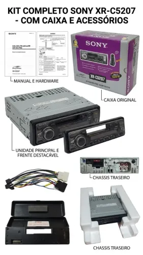 Vende-se som automotivo Sony rádio/toca fita (item colecionável)
