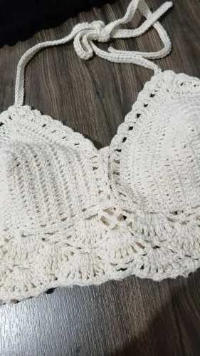 Cropped em crochê
