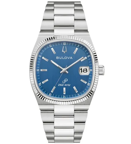 Relógio Bulova Seville azul original novo