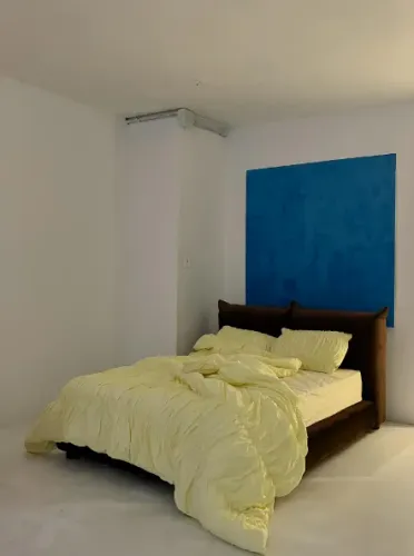 edredom drapeado lyysuscosas amarelo