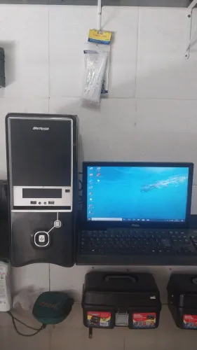 Computador completo já com Wi-Fi para estudos 