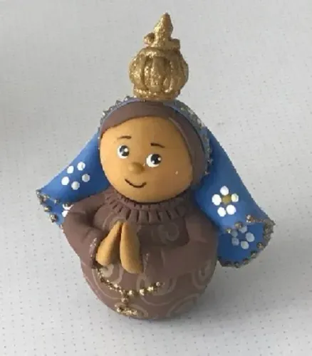 Imagem de Nossa Senhora Aparecida (infantil) - estatueta em biscuit
