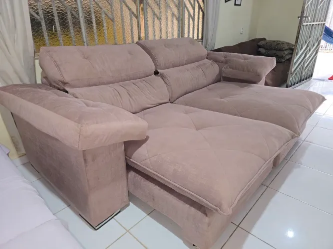 Sofá retrátil reclinavel 