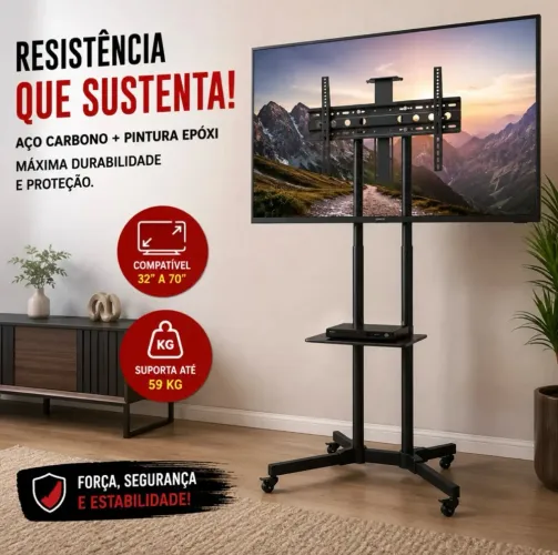 Suporte rack pedestal para Tv