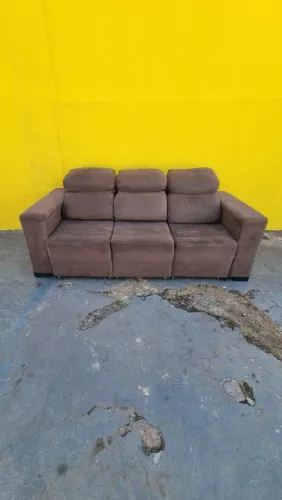 Sofa retrátil e reclinável bem pesado e confortável ((ENTREGO GRATIS))