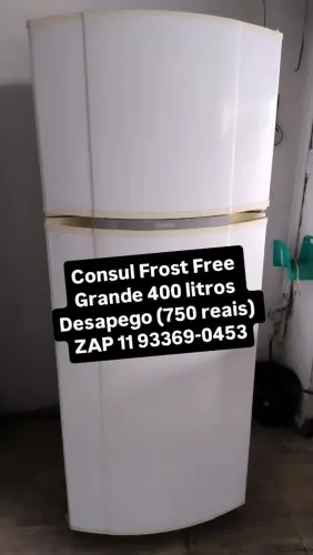 Geladeira Consul Duplex 400 litros impecável funcionando perfeitamente só 750 reais