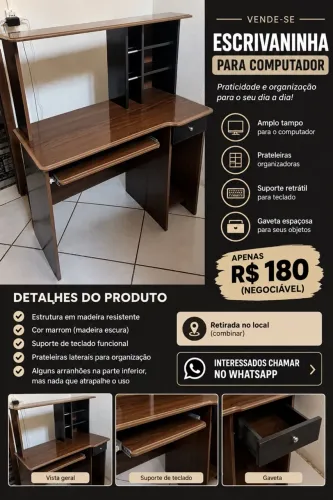 VENDO ESCRIVANINHA PARA COMPUTADOR