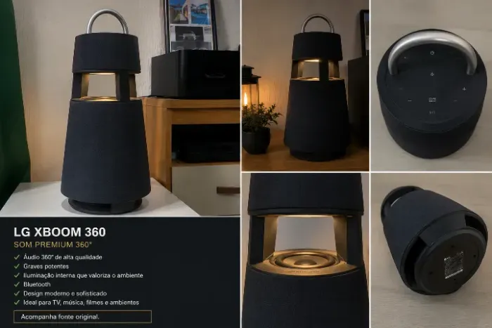 LG XBOOM 360 RP4 - Ideal para TV, Música e Ambientes Gourmet