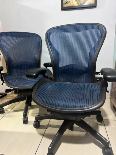 Cadeira Herman Miller Aeron Clássica B Semi Completa