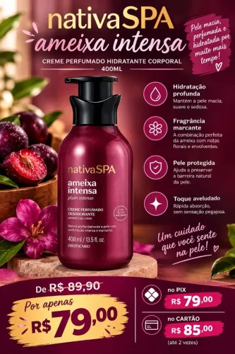 Hidratante nativa spa ameixa intensa o boticário