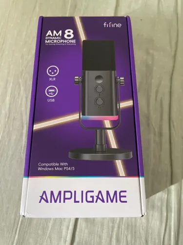 Microfone dinâmico fifine AM8 preto