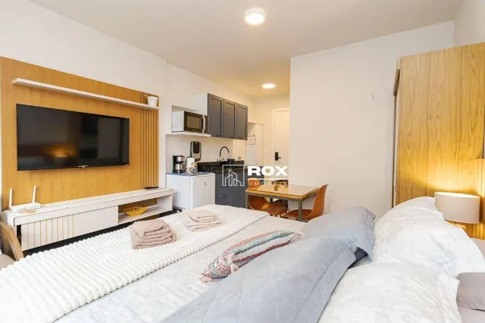 Studio mobiliado, com acabamento de alto padrão para alugar, 20 m² por R$ 3.029/mês - Cent