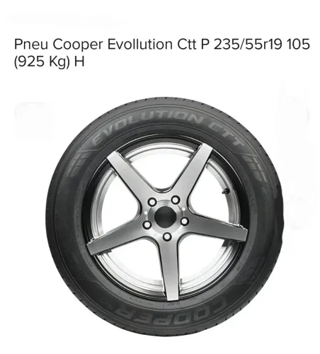 02 pneus aro 19 marca cooper evoluttion ctt 235/55/19.