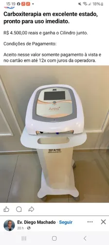 Máquina de estética carboxterapia ares