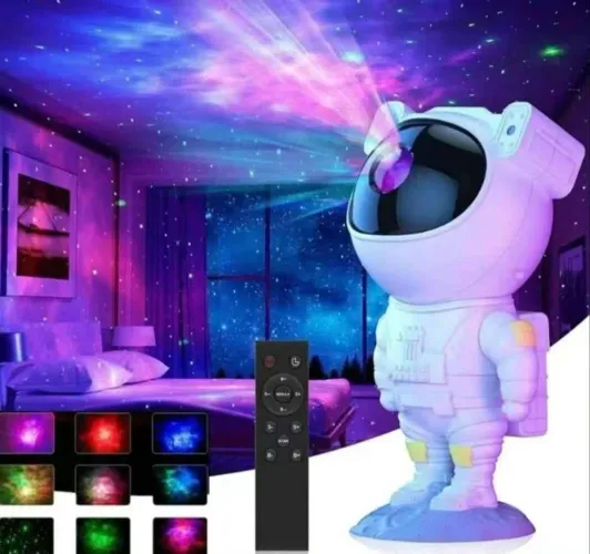 Projetor de estrelas e galáxias astronauta / PREÇO PROMOCIONAL