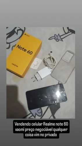 Celular realme note 60 xaomi preço negociável faça sua negociação