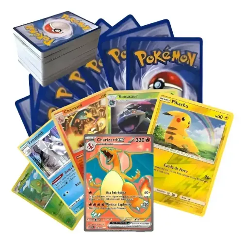 100 Cartas Pokémon 10 Brilhantes E 1 Ultra Rara Originais