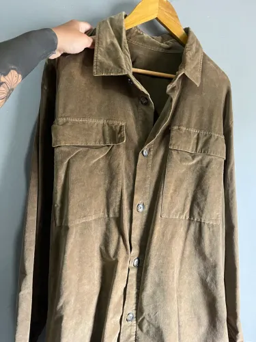Camisa Veludo Zara