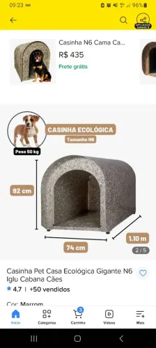 Casinha de cachorro iglu n 6