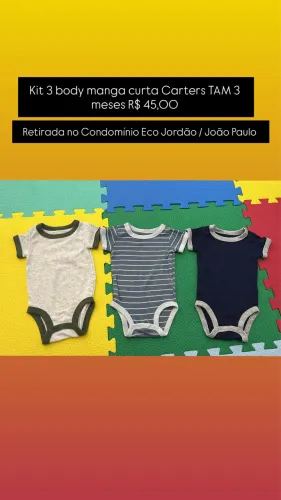 Kit body Carters 3 meses