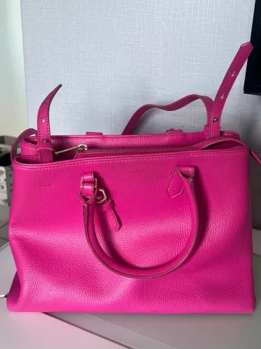 bolsa arezzo tote rosa pouco usada