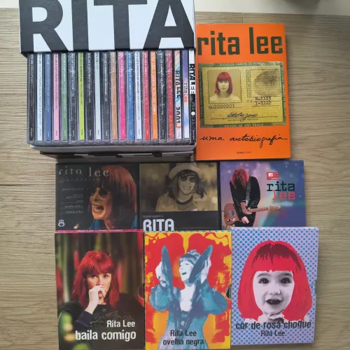 Coleção Exclusiva Rita Lee: Box Discografia (CDs Lacrados!), Autobiografia e DVDs