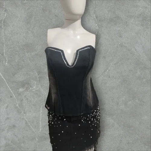 Blusa corset jeans