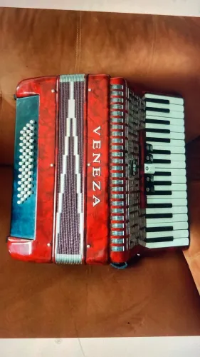 Acordeon Veneza 48 baixos, semi nova