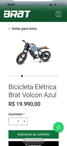 ? VENDE-SE BIKE ELÉTRICA VOLCON BRAT ? ? MODELO IMPORTADO ?