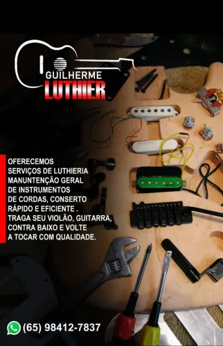Concerto e manutenção de instrumentos de cordas