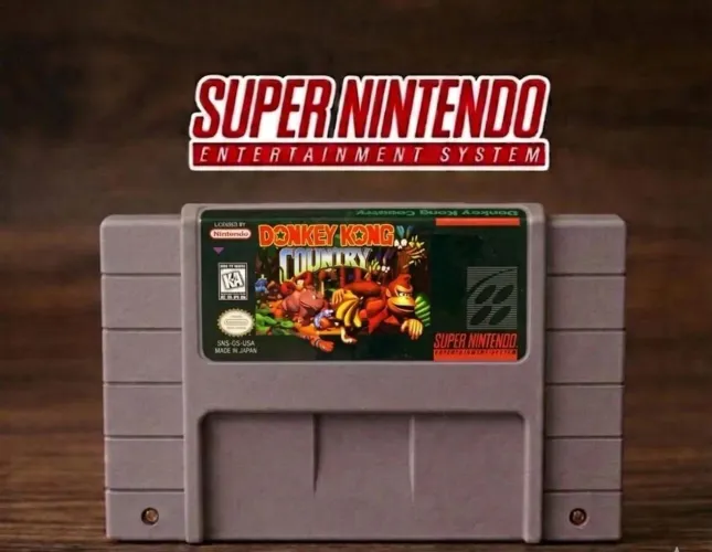 Jogo fita donkey Kong country 1 super Nintendo snes repro.