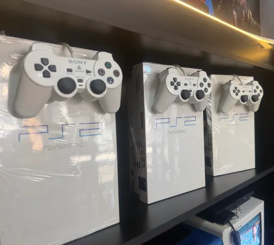 PlayStation 2 branco completo