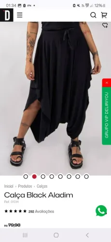 Calça Aladim Preta