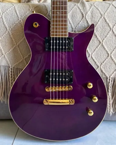 Guitarra Phoenix Les Paul Olivershen Dark Purple - Raridade