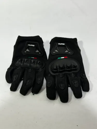 Luva De Moto Tutto Moto Preta Com Proteção Ciclismo / Moto - Usada