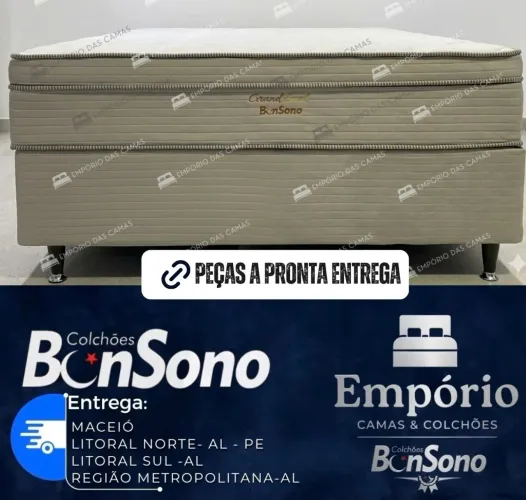 Cama casal Grandsued base e colchao pronta ta entrega 1.099,99