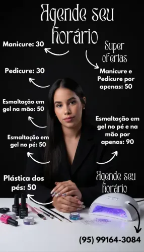 *Manicure, Pedicure, Esmaltaçao em Gel e Plástica dos pés*