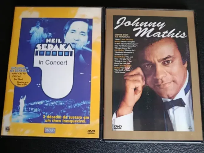 2 Super DVD's: Neil Sedaka in concert e Johnny Mathis - duas grandes vozes dos anos 60!
